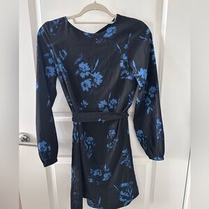 H&M Tie-Waist Floral Dress